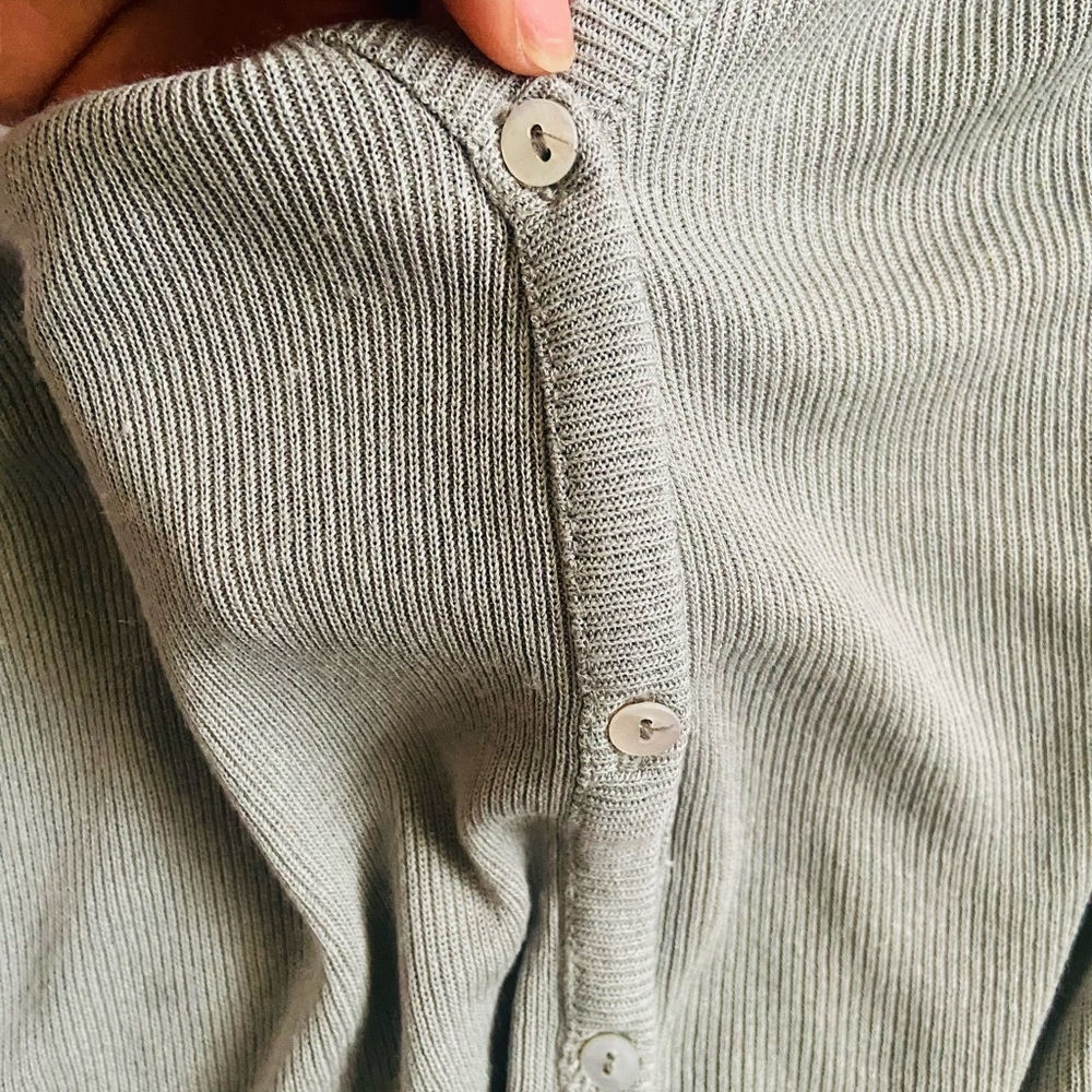Zara Knit Button Down Casual Lightweight Slim Fit Vest Tank - Picture 8 of 9